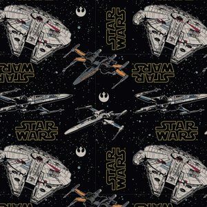 1 yard Star Wars Ships Cotton Fabric
